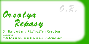 orsolya repasy business card